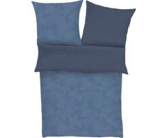 s.Oliver Wendebettwäsche Satinbettwäsche S.Oliver, mit feinen Streifen und Blumenmuster blau Bettwäsche nach Größe Bettwäsche, Bettlaken Betttücher