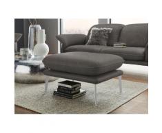 W.SCHILLIG Hocker sherry, German Design Award 2018, Winkelfüße in Chrom glänzend, Breite 82 cm grau Polsterhocker Sessel und Sofas Couches