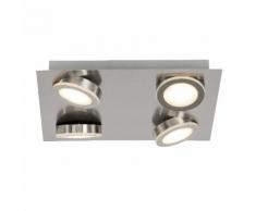 Brilliant Leuchten Champion LED Deckenleuchte 4flg Quadrat eisen grau LED-Lampen LED-Leuchten SOFORT LIEFERBARE Lampen Deckenleuchten