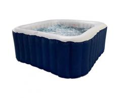 Lite by mspa Whirlpool LITE, BxLxH: 158x158x68 TOPSELLER blau Whirlpools Pools Planschbecken Garten Balkon