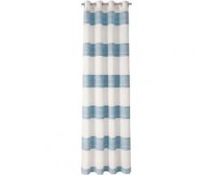 Neutex for you Vorhang Cara, moderner Streifen mit Effektstruktur blau Wohnzimmergardinen Gardinen nach Räumen Vorhänge