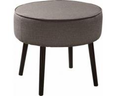 Fink Polsterhocker ELLIS, mit runder Sitzfläche braun Hocker Möbel Aufbauservice