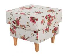 Max Winzer Polsterhocker Luke, mit Kederverzierung, Blumenmuster bunt Sessel und Hocker Sofas Couches