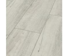 BODENMEISTER Laminat "Dielenoptik Eiche weiß sägerau" Hartbodenbeläge Landhausdiele 1380 x 244 mm, Stärke: 8 mm