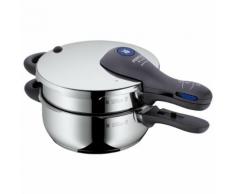 WMF Schnellkochtopf, 2-teilig Perfect Plus silberfarben Schnellkochtöpfe Töpfe Haushaltswaren Pfannen