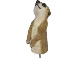 Casa Collection by Jänig Tierfigur Erdmännchen mit Erdspieß, Höhe: 24cm braun Tierfiguren Figuren Skulpturen Wohnaccessoires
