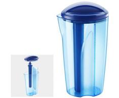 Metaltex Wasserkaraffe "Cool Fusion", blau, Neutral, blau-transparent