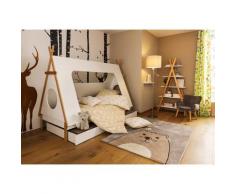 Lüttenhütt Regal Dolidoo, in skandinavischem Look, Leiterregal für Kinder- oder Jugendzimmer weiß Kinder Kinderregale Kindermöbel