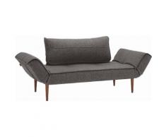 INNOVATION LIVING ™ Schlafsofa Zeal, im Scandinavian Design, Styletto Beine, inklusive Rückenkissen grau Schlafsofas Sofas Couches
