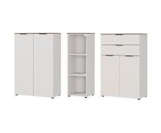 GERMANIA Büro-Set Ancona (Set, 3-tlg) beige Arbeitszimmer Büro Made in Germany - Möbel Arbeitsmöbel-Sets