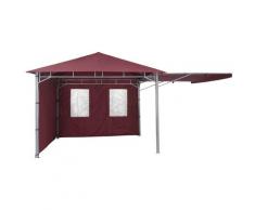 Tepro Pavillonseitenteil Lehua/Waya, (Set, Set bestehend aus 1 Seitenteil geschlossen, mit 2 Fenstern) rot Zubehör für Pavillons Gartenmöbel Gartendeko