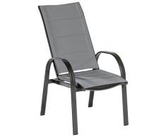 MERXX Hochlehner Marini, 1 St., Polyester, mit Relaxfunktion grau Gartenstühle Gartenmöbel Gartendeko