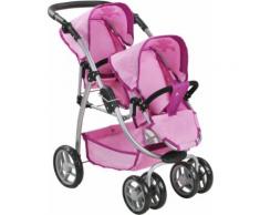 Knorrtoys Puppen-Zwillingsbuggy "Milo - UMA Das Einhorn", rosa, Damen, rosa