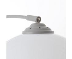 Lüttenhütt Bogenlampe Klaas, E27, grau/weiß, max. 40W, H: 166 cm grau Bogenlampen Stehleuchten Lampen Leuchten