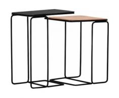 Gutmann Factory Satztisch Mix&Match, gelb, bronze-und messingfarben