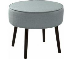 Fink Polsterhocker ELLIS, mit runder Sitzfläche blau Hocker Möbel Aufbauservice
