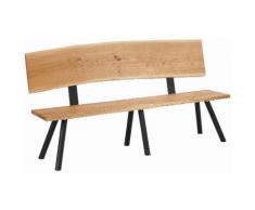 Premium collection by Home affaire Sitzbank Baron, mit echter Baumkante an der Rückenlehne braun Holzbänke Sitzbänke Stühle