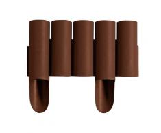 Prosperplast Palisade braun Rasen- Beetbegrenzung Gartendekoration Gartenmöbel Gartendeko