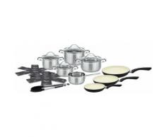 Elo - Meine Küche Topf-Set, Edelstahl 18/10, (Set, 15 tlg.), Induktion silberfarben Topf-Set Topfsets Töpfe Haushaltswaren