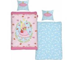 Kinderbettwäsche »Prinzessin Anneli Flower«, rosa, Neutral, rosa-blau