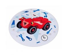 Bobby Car Kinderteppich 102, rund, 6 mm Höhe, besonders weich durch Microfaser rot Kinder Kinderteppiche mit Motiv Teppiche