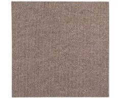 Andiamo Teppichfliese Rippe, rechteckig, 4 mm Höhe, Stück (1 m²), selbstklebend, für Stuhlrollen geeignet beige Teppichfliesen Bodenbeläge Bauen Renovieren