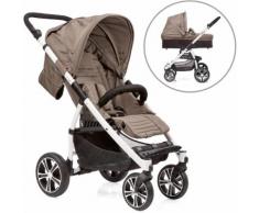 Gesslein Kombi Kinderwagen S4 Air+ Weiß/Cappuccino & Babywanne C3 Cappuccino, Unisex, Cappuccino