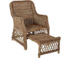 Home affaire Rattanstuhl grau Rattan-Sessel Sessel Stühle