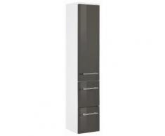 Midischrank HELD MÖBEL Venedig Breite 25 cm, grau, weiß/grau