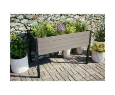 Kiehn-Holz Hochbeet braun Hochbeete Gewächshäuser Garten Balkon Pflanzgefäße