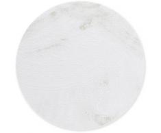 Gino Falcone Badematte Sara, Höhe 25 mm, rutschhemmend beschichtet, Badteppich, Felloptik, Uni Farben, besonders weich, eckig & rund erhältlich weiß Badematten