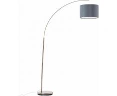 Brilliant Leuchten Bogenlampe Clarie, E27 grau Designerleuchten Lampen