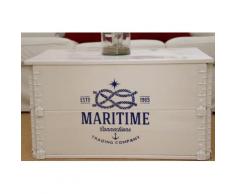 Uncle Joe´s Truhentisch, in maritimem Vintage-Look weiß Truhen-Couchtische Couchtische Tische Truhentisch