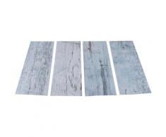 MySpotti Duscheinlage Klebefliese stepon Wood Light Blue, (Set, 4 tlg.), antirutsch blau Duscheinlagen Duschen Bad Sanitär