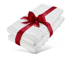 my home Komfortschaummatratze 7-Zonen, 16 cm hoch, Raumgewicht: 30 kg/m³, (2 St., 1 oder 2-tlg.), Preisgünstig im Super-Spar-Set - alle Größen = Preis weiß Allergiker-Matratzen Matratzen