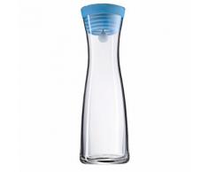 WMF Wasserkaraffe 1 0l mit Kippdeckel Basic, blau, Neutral, blau