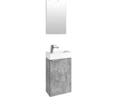 Homexperts Waschtisch-Set Gizo (Set, 4-tlg) grau Bad-Sparsets Badmöbel Kastenmöbel-Sets