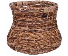 Franz Müller Flechtwaren Dekokorb, aus Rattan, mit praktischen Grifflöchern beige Dekokorb Körbe Boxen Regal- Ordnungssysteme Küche Ordnung