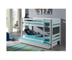 Vipack Etagenbett Pino, optional mit Bettschublade weiß Kinder Kinderbetten Kindermöbel