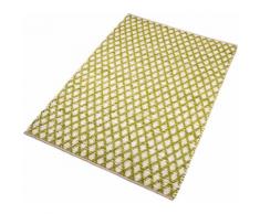 Teppich, Edge, Home affaire, rechteckig, Höhe 10 mm, handgewebt grün Baumwollteppiche Naturteppiche Teppiche