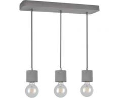 SPOT Light Pendelleuchte STRONG, E27, Hängeleuchte, Moderne Leuchte aus echtem Beton, mit Textilkabel, Kürzbar, Passende LM Made in Europe betongrau, grau, chromfarben Pendelleuchten und Hängeleuchten Deckenleuchten Lampen Leuchten