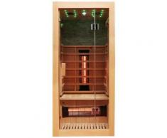 Dewello Infrarotkabine Milton Vollspektrum, für 1 Person beige Infrarotkabinen Sauna Bad Sanitär