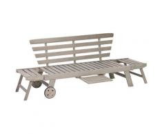 Greemotion Gartenbank Maui, BxTxH: 178x68x78 cm grau Gartenbänke Gartenmöbel Gartendeko