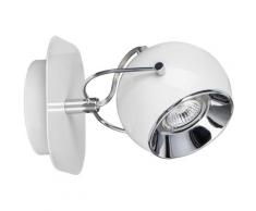 SPOT Light Wandleuchte BALL, GU10, Warmweiß, LED Leuchtmittel Inklusive, wechselbar, schwenkbarer und flexibler Retrostrahler weiß Wandleuchten Lampen Leuchten