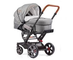 Gesslein Kombi-Kinderwagen F6 Air+ mit Tragetasche C2 Compact, Grau meliert/Stern klein grau Kinder Kombikinderwagen Kinderwagen Buggies