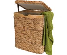 Home affaire Wäschebox beige Wäschetonnen Wäschekörbe Wäschetruhen Badmöbel Wäschesammler