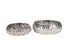 Wittkemper Living Dekoschale Blossom (Set) silberfarben Dekoschalen Dekotabletts Deko Wohnaccessoires