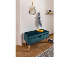 my home Truhenbank Amira, mit Staufach, in 3 Bezugsqualitäten blau Truhenbänke Sitzbänke Stühle