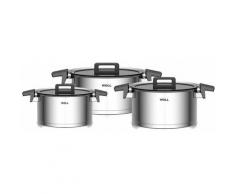 WOLL Topf-Set Concept (Set, 6-tlg.) silberfarben Topfsets Töpfe Haushaltswaren Topf