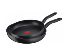 Tefal Pfannen-Set Hard Titanium Plus (Set 2-tlg), schwarz, schwarz